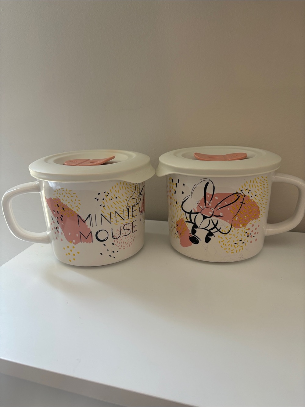 CORNING WARE  Disney mini mouse meal mug x2